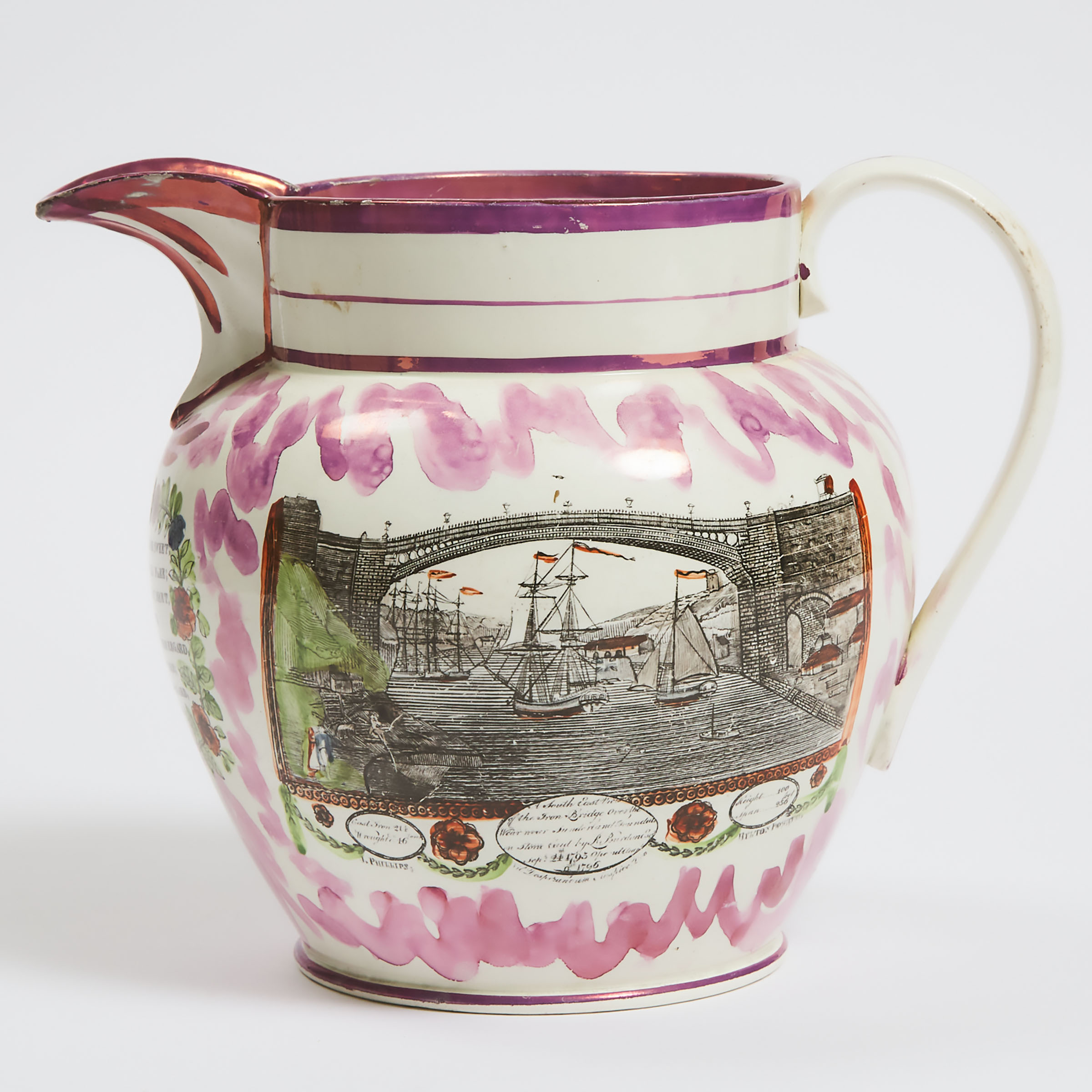 Sunderland Pink Lustre 'Wearmouth