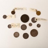 Sundry coins and tokens to inc