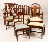 Sundry dining chairs, to inclu