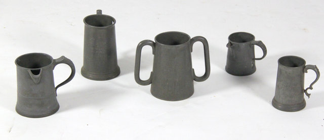 Sundry pewter including prize cups
