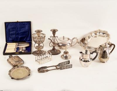 Sundry silver plate