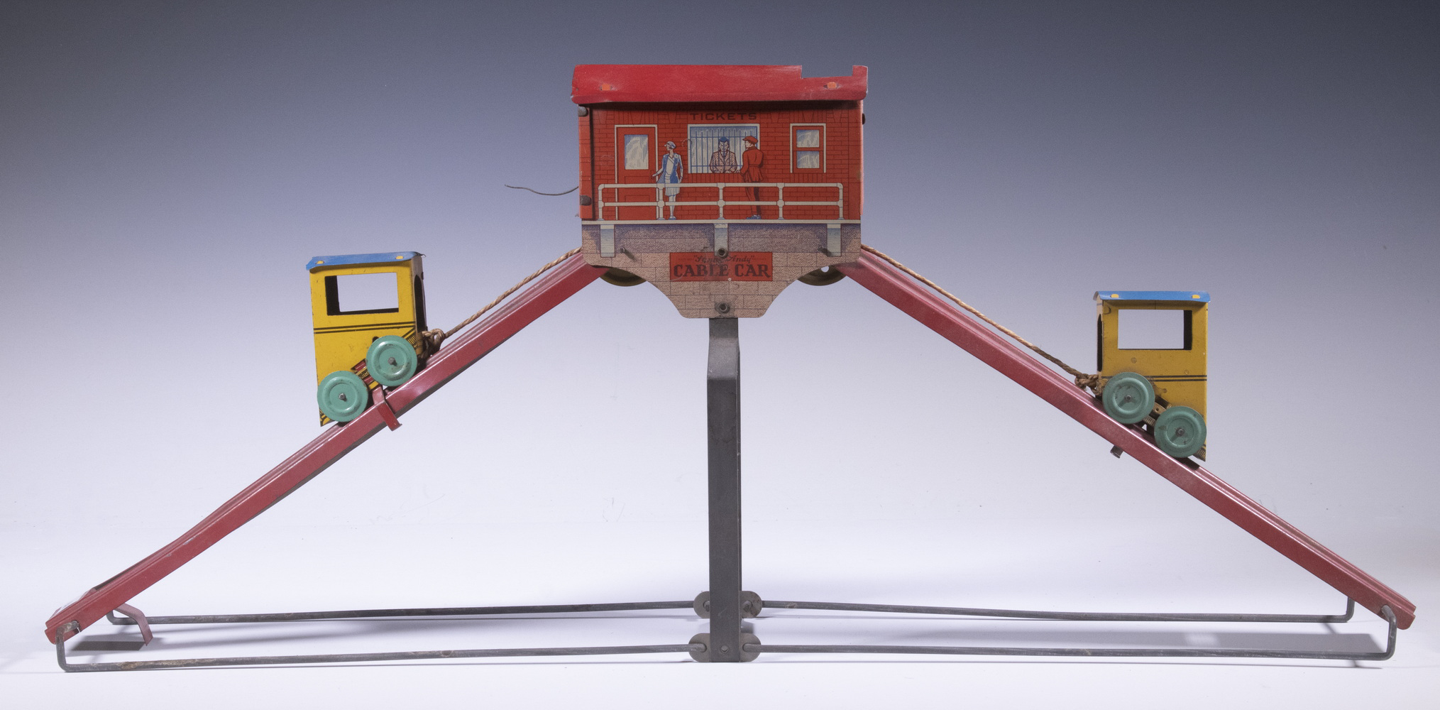 "SUNNY ANDY" TIN LITHO CABLE CAR