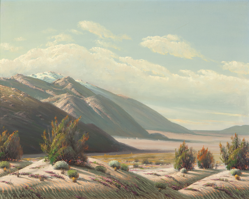 ''Sunny Desert'' oil on canvas.