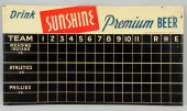 Sunshine Beer Baseball Scorebo