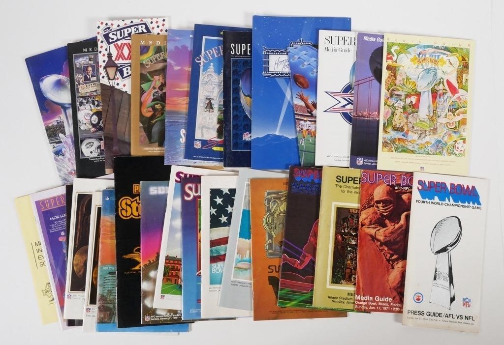 SUPER BOWL PRESS GUIDES,