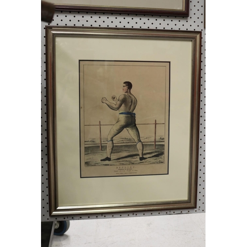 Superb framed original coloured