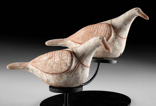 SUPERB PAIR GREEK CANOSAN POTTERY