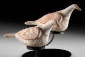 SUPERB PAIR GREEK CANOSAN POTT