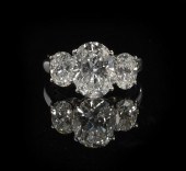 Superb Platinum and Three-Ston