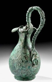 SUPERB ROMAN BRONZE TREFOIL OI