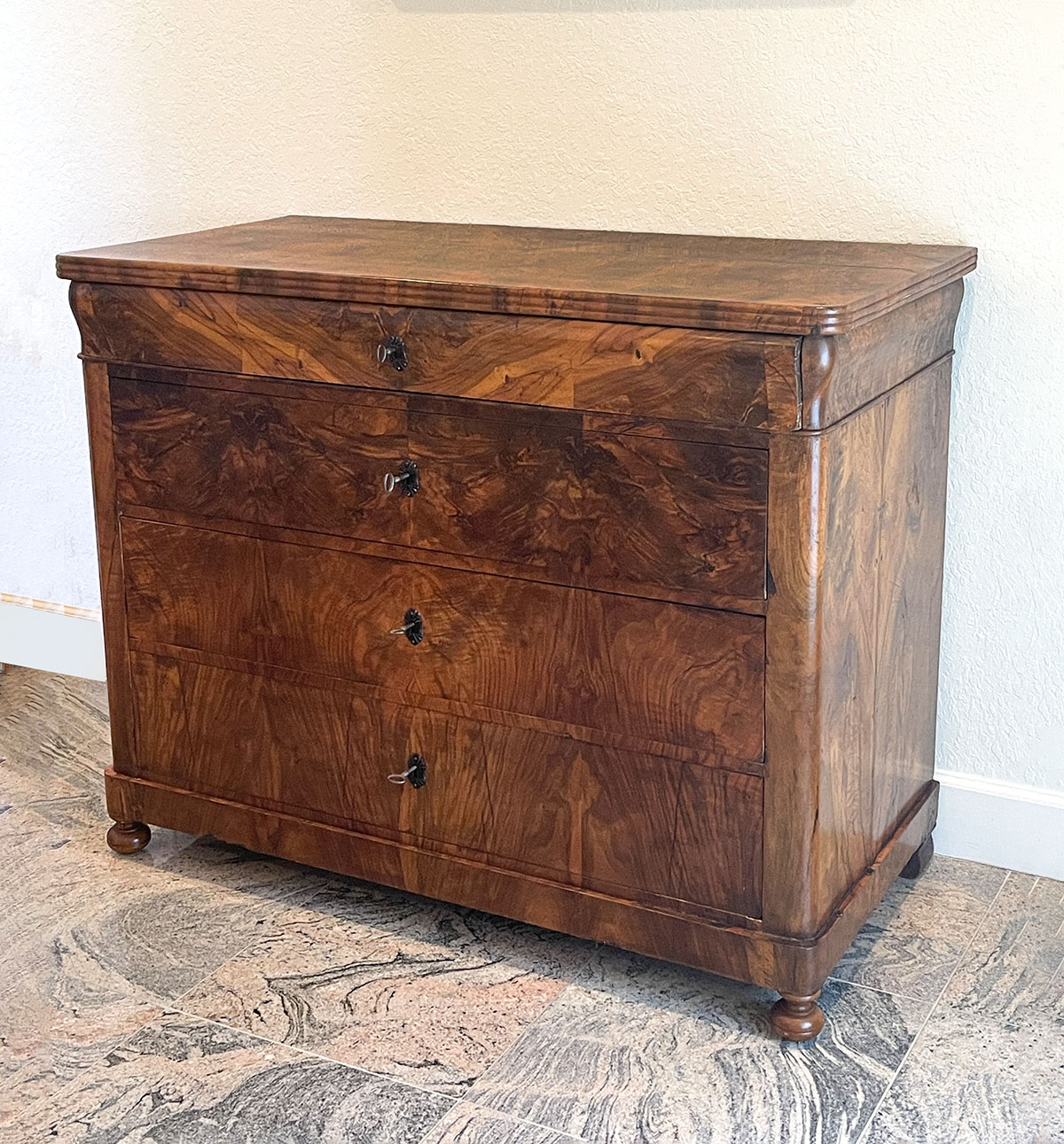 SUPERIOR FOUR-DRAWER BIEDERMEIER