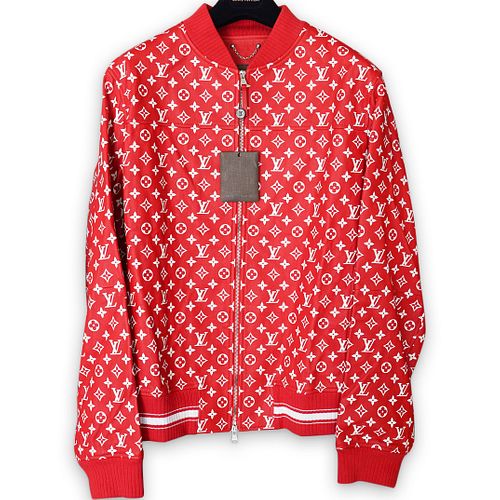 SUPREME X LOUIS VUITTON RED LEATHER