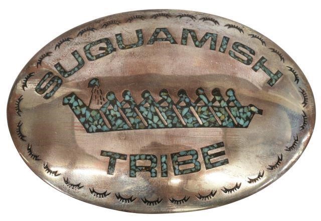 SUQUAMISH TRIBE TURQUOISE CHIP