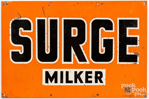 SURGE MILKER TIN ADVERTISING