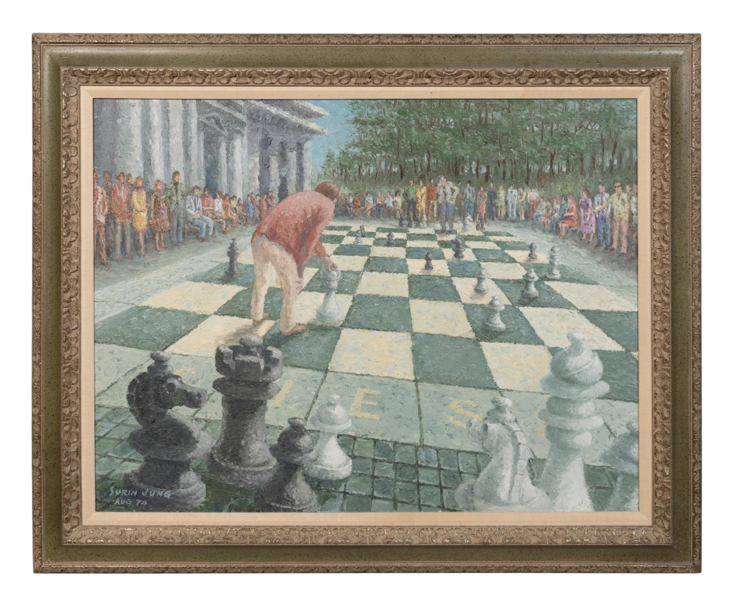 SURIN JUNG, "GAMBIT" OIL ON CANVAS,