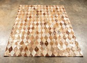 SURYA MODERN PATCHWORK TAN & G