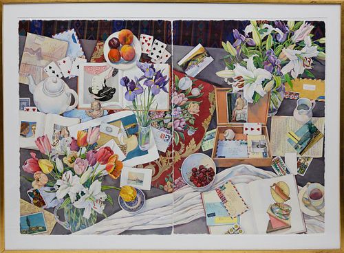 SUSAN ABBOT WATERCOLOR ON PAPER