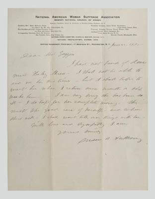 Susan B. Anthony autograph