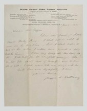 Susan B. Anthony autograph let