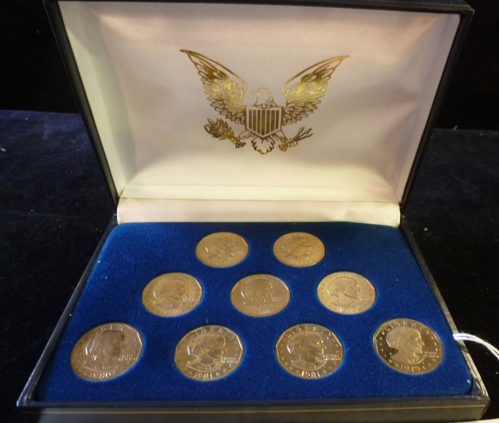 SUSAN B ANTHONY NINE-PIECE DOLLAR