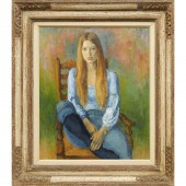 SUSAN KAHN, OIL ON CANVAS Susa