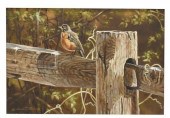 SUSAN NORRIS (20TH C.) BIRD ON