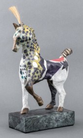 SUSAN ROWLAND PAINTED BRONZE H