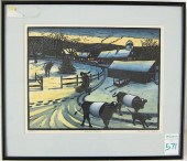 SUSAN S. BALCH LINOCUT AND WAT