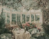 SUSAN SAHALL LITHOGRAPH WINE A