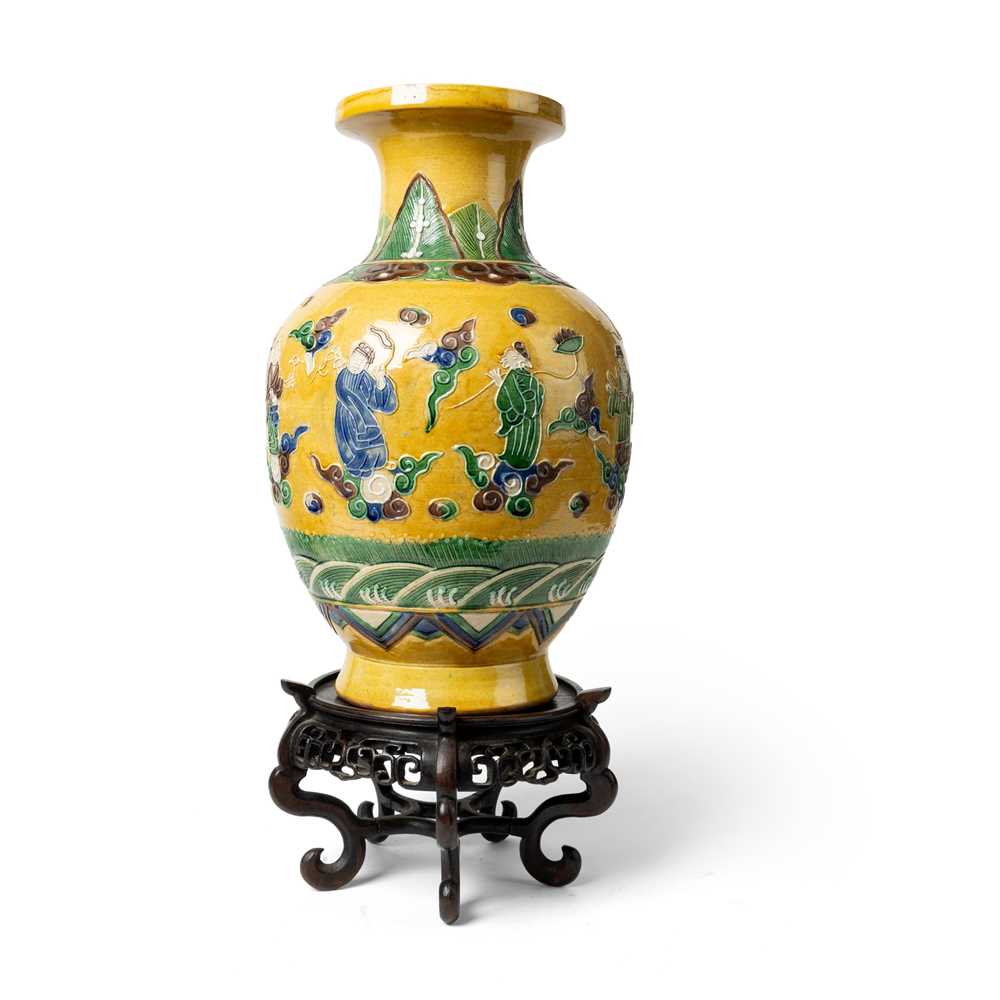 SUSANCAI-GLAZED 'EIGHT IMMORTALS'