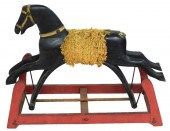 SUSPENSION ROCKING HORSE, 19TH