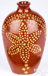 SUSSEX, ENGLAND REDWARE BOTTLE