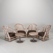 SUTHERLAND, (6) PIECE TEAK OUT