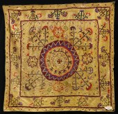 SUZANI EMBROIDERY PANEL, GOLD