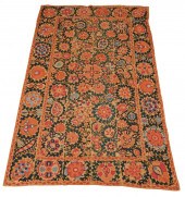 SUZANI EMBROIDERY, TURKESTAN,