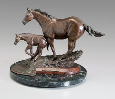 Suzann Fiedler equestrian bronze,