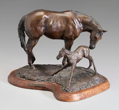 Suzann Fiedler equestrian bronze