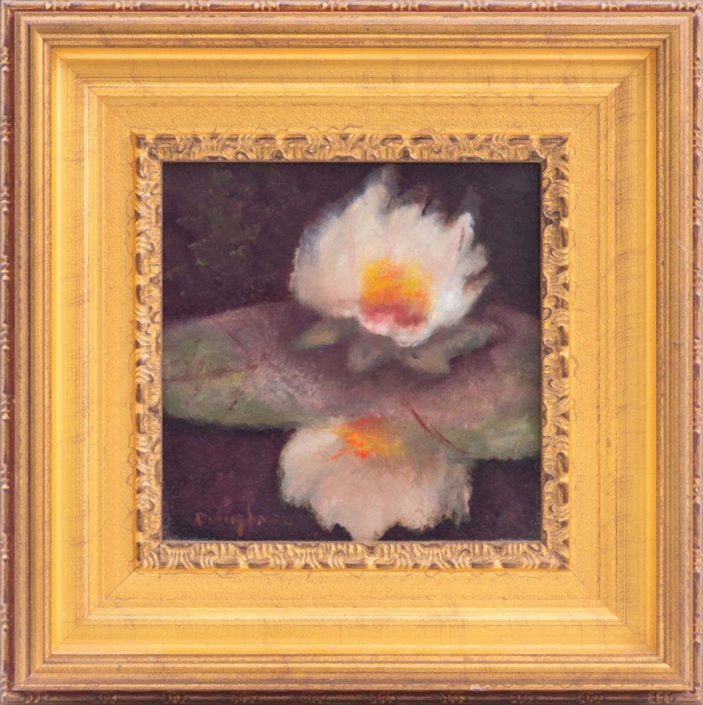 SUZANNE DOUGLASS 'WATER LILY' OIL