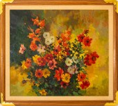 SUZANNE RIVET, FLOWER STUDY, O