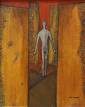 SUZI SHAPIRO, FIGURE, OIL ON P