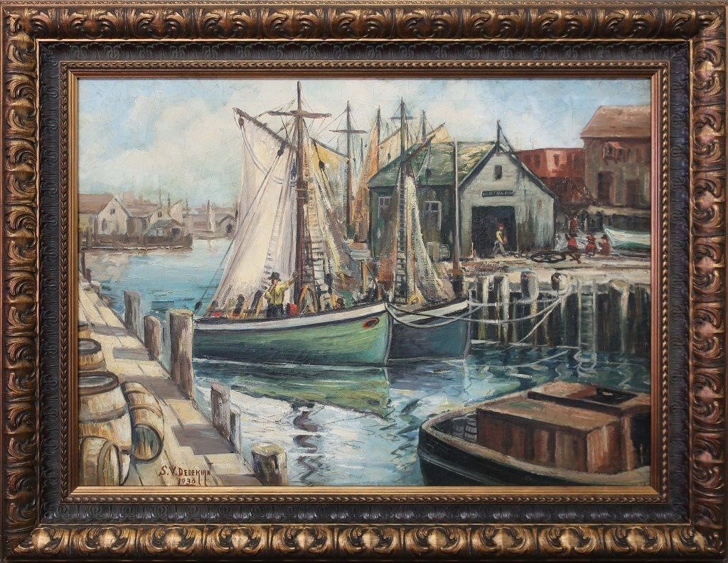 S.V. Dedekian (20th c.) oil on