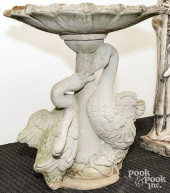 SWAN BIRD BATH<br>Two part con