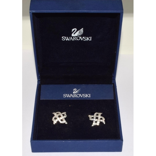 Swarovski clip on earrings in
