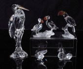 SWAROVSKI CRYSTAL 5 BIRD FIGUR