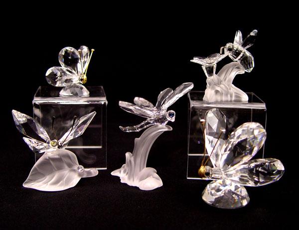 SWAROVSKI CRYSTAL 5 PC INSECT