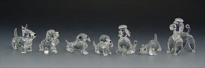 SWAROVSKI CRYSTAL 7 PIECE DOG