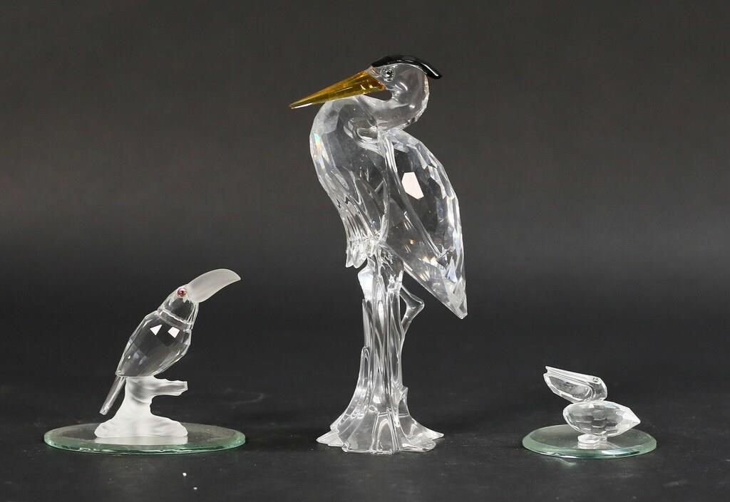 SWAROVSKI CRYSTAL BIRD FIGURINESLot