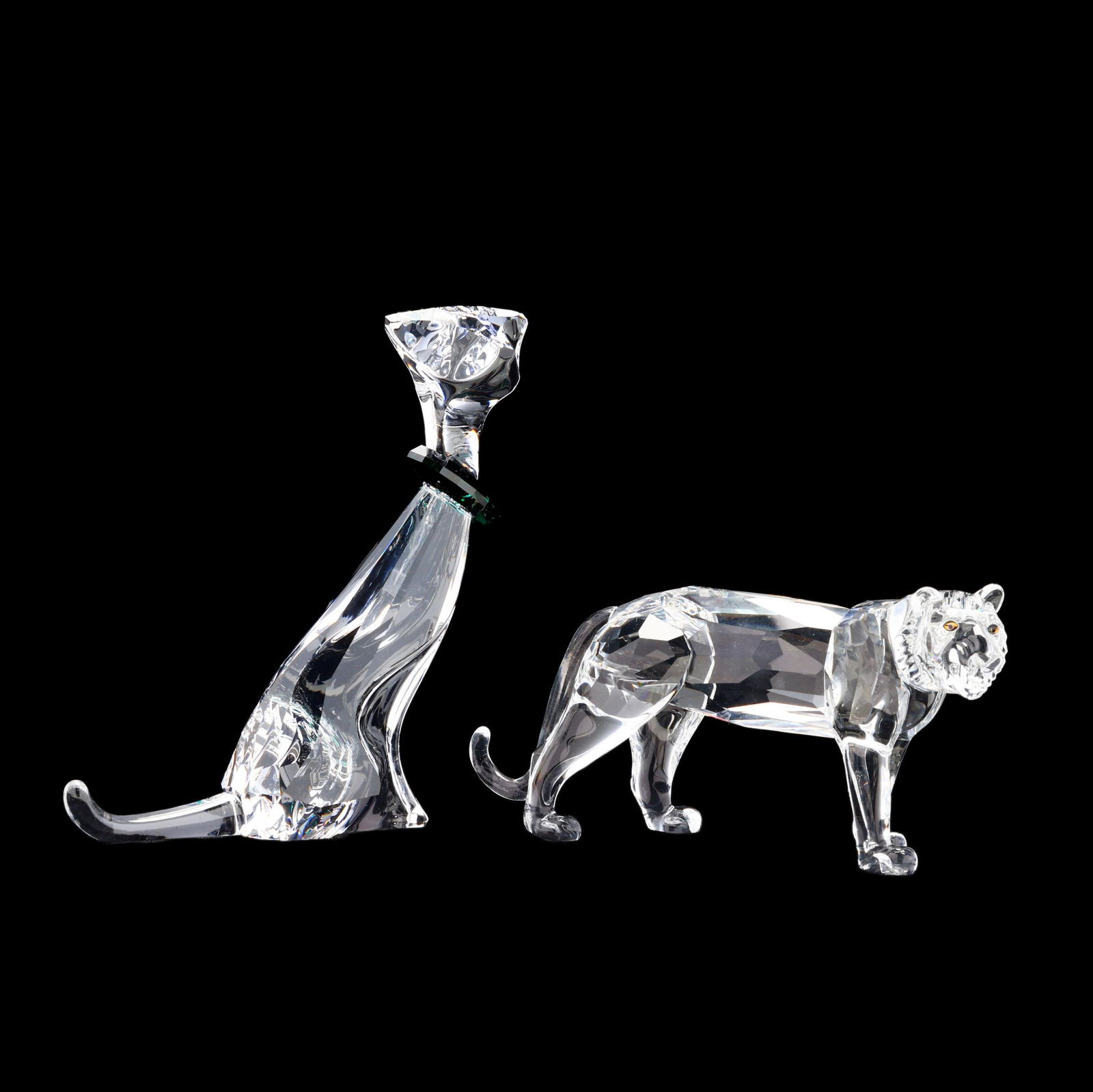 SWAROVSKI CRYSTAL CAT AND