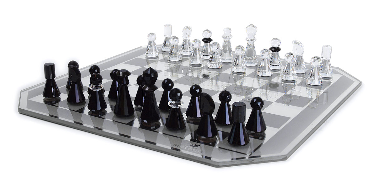 SWAROVSKI CRYSTAL CHESS SET: