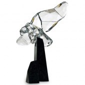 SWAROVSKI CRYSTAL EAGLE ON GRA